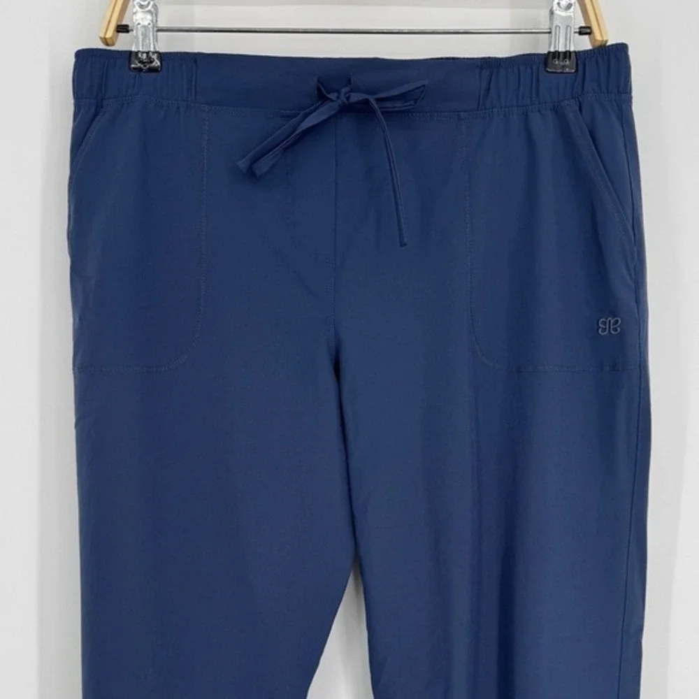 Albion Fit Jetset Jogger Pants Medium Petite Blue Comfort Athleisure‎ Casual